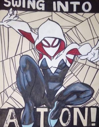 spider gwen spring into action - Jenksies Arts