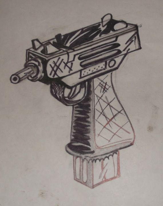Machine Gun Drawing