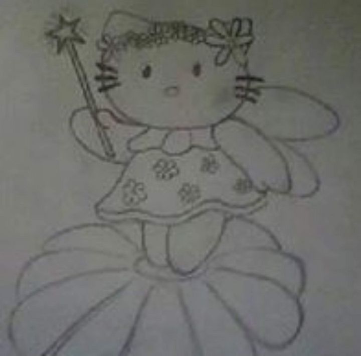 hello kitty pencil drawing - Jenksies Arts - Paintings & Prints, Childrens  Art, TV Shows & Movies - ArtPal