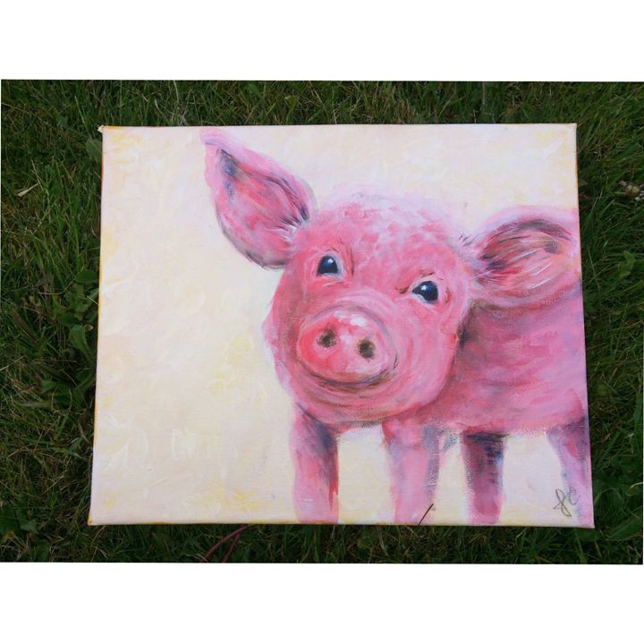 Piggy Piggy, Painting by Janice Serilla