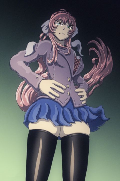 I must discipline you. - DDLC - The Shoddy Doodles - Digital Art