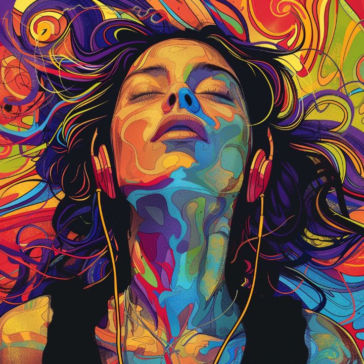 Vibrant Energy in Portrait - PhoenixZone - Digital Art & AI