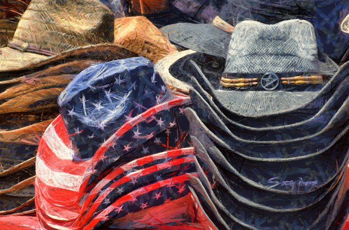 Santa Maria Elks Rodeo Cowboy Hats A - FASGallery/ArtPal