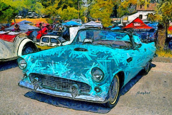 1956 Ford T Bird Cambria Car Show FASGallery ArtPal Digital