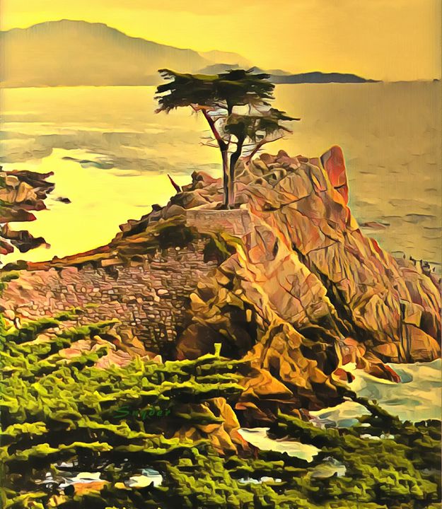 Lone Cypress  Monterey - FASGallery/ArtPal