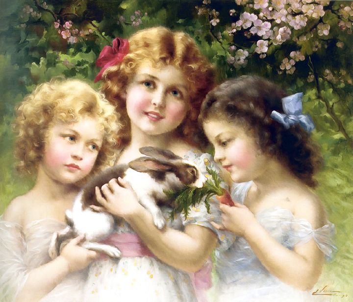 The Pet Rabbit by Emile Vernon - FASGallery/ArtPal