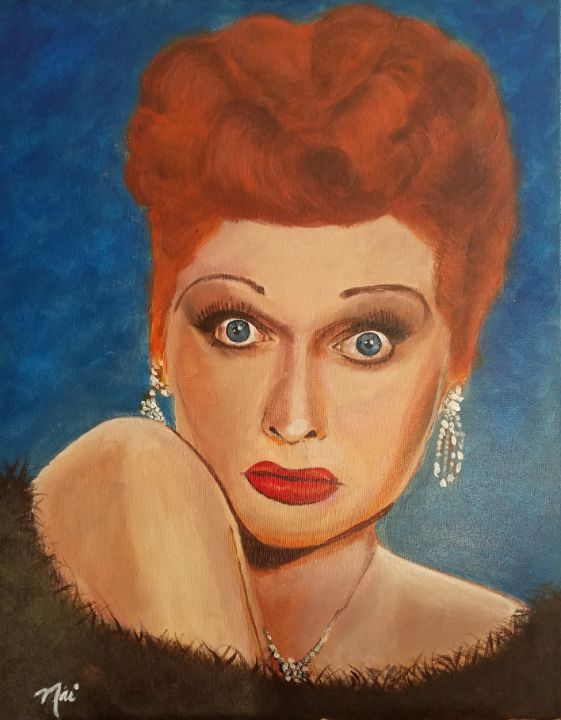 Lucille Ball Nai Art Corner Paintings & Prints, People & Figures