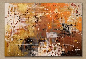 Abstract art with 24K Gold Leaf