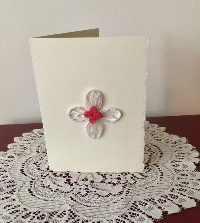 Quilled Cross Blank Note Card Quillology Crafts & Other Art