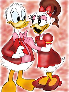 Donald duck and daisy duck date nigh