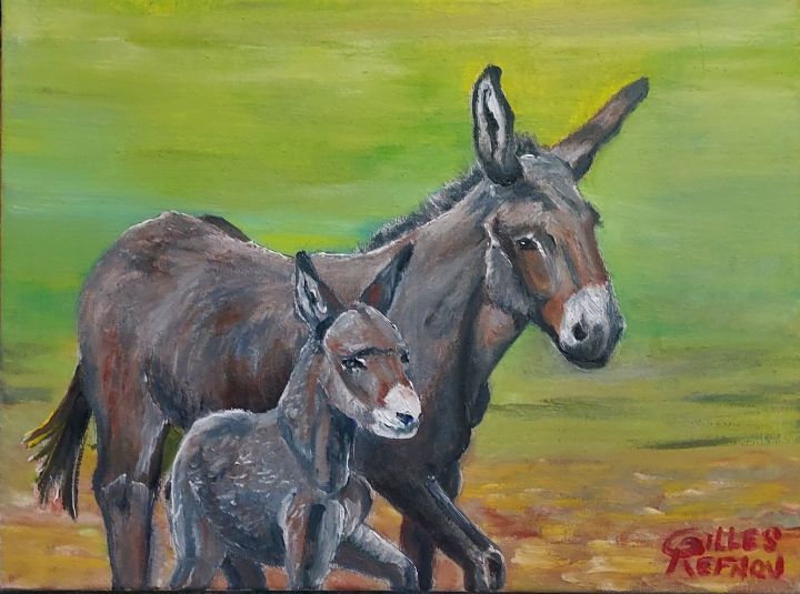 Les ânes - Nubianz Gallery - Paintings & Prints, Places & Travel ...