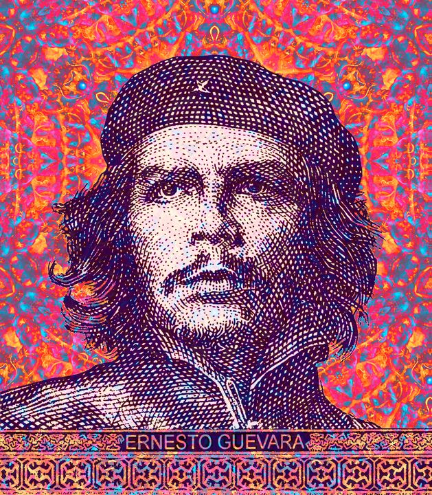 Pop Art Che Guevara Framed On Paper Print