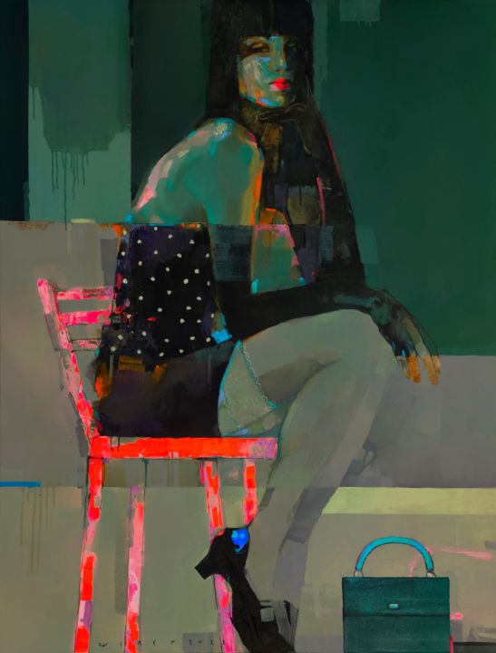 She and the red chair - Victor Sheleg