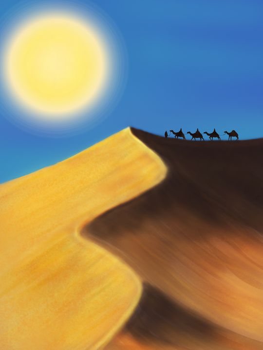 Desert Caravan - The ArtWorld
