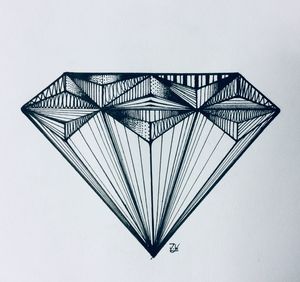 3d diamond sketch