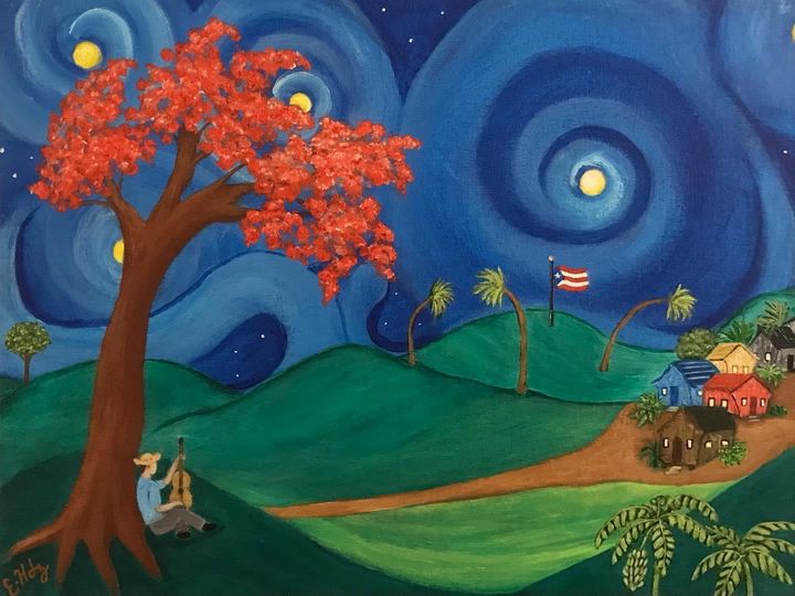 Starry Night in Puerto Rico - Fine Art by Evelyn Hernandez