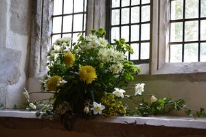 FLOWERS ON THE CHURCH WINDOWSILL - Irina Ushakova