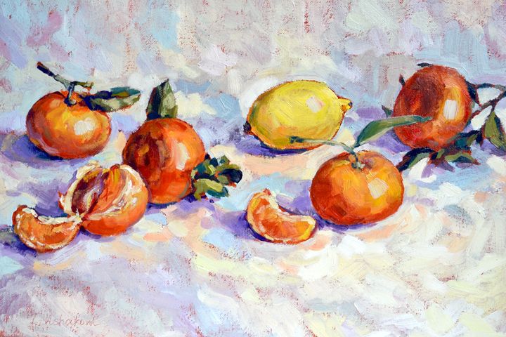 Tangerines and lemon. - Irina Ushakova