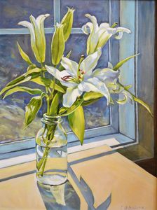 White lilies