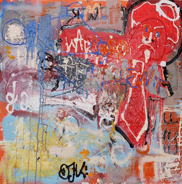 'Holy Hell' - Dori - DORI JONETZ-KNUDE - Paintings & Prints, Abstract ...