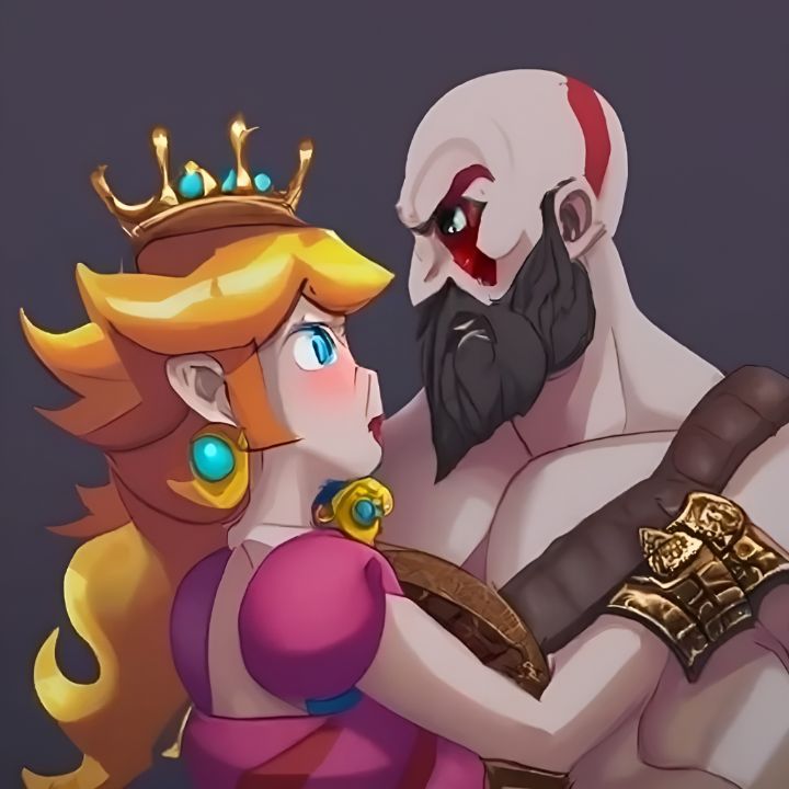 Peach and Kratos in Another Castle - 1 Coin Only - Digital Art, People &  Figures, Animation, Anime, & Comics, Other Animation, Anime, & Comics -  ArtPal