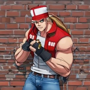 Terry Bogard in Fighting Pose - 1 Coin Only