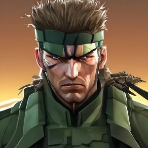 Solid Snake Portrait - 1 Coin Only