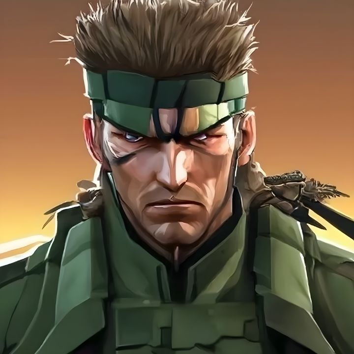 Solid Snake Portrait - 1 Coin Only - Digital Art, People & Figures,  Animation, Anime, & Comics, Other Animation, Anime, & Comics - ArtPal