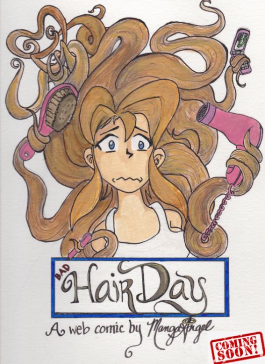 Bad Hair Day Penned Seraphs Drawings & Illustration, Entertainment