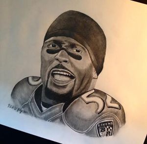 Signed Ravens Drawing - DeAunte Printup - Drawings & Illustration, Sports &  Hobbies, Football - ArtPal