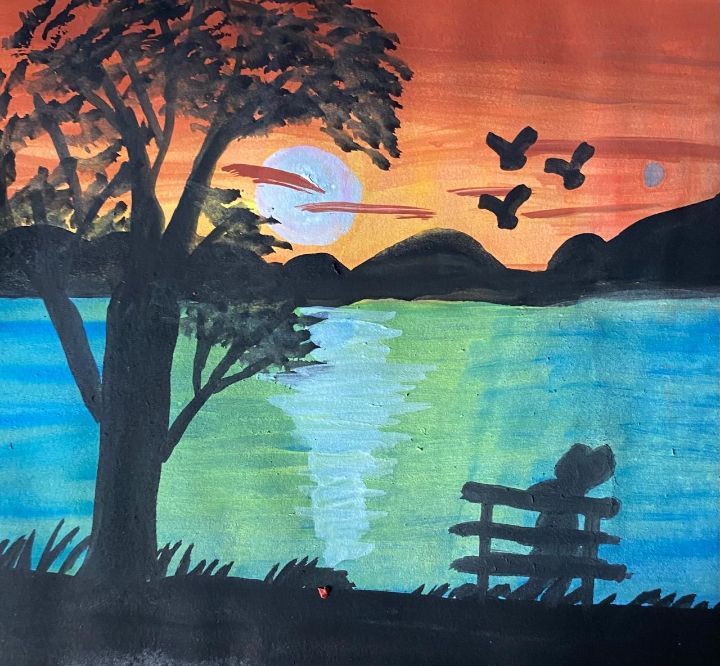 Sun Rising Portrait A Sun rising Moment - Upoma’s Gallery - Drawings & Illustration, People ...