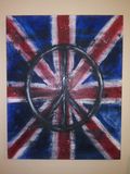 British Flag and Peace Sign
