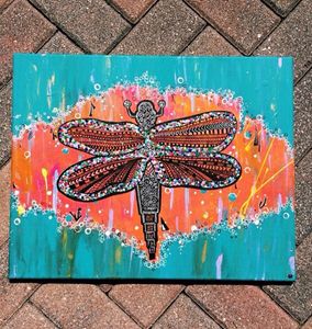 Kaleidoscopic dragonfly