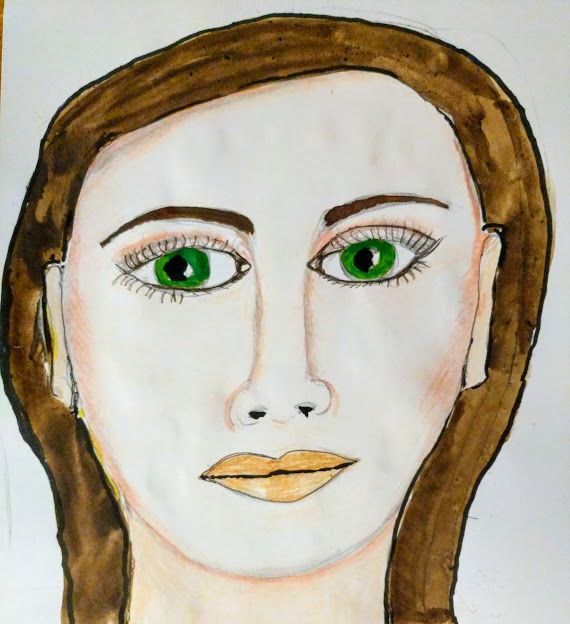 lady with brown hair - Naomi Hills - Paintings & Prints, People ...