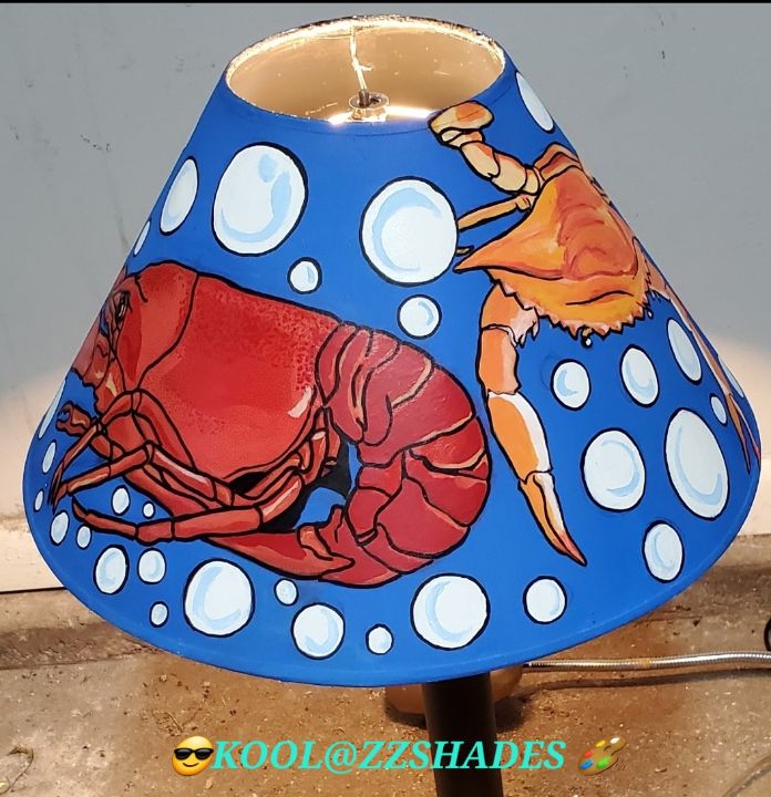 Nola seafood style lampshade - Dwyer Creations