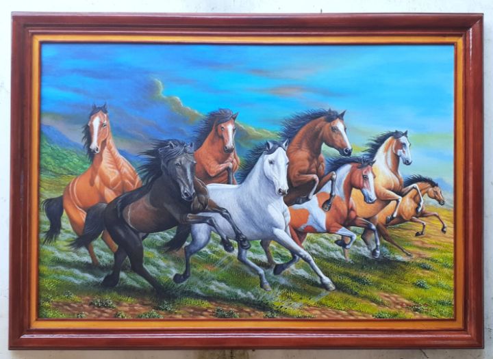 Eight horse - Gandoelart - Paintings & Prints, Animals, Birds