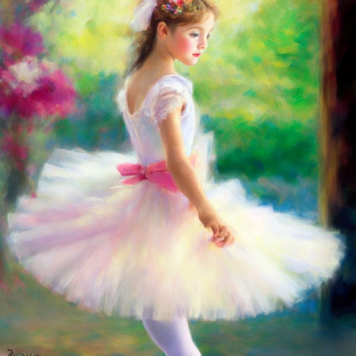 Ballet dancer young girl - Architect - Paintings & Prints, People &  Figures, Portraits, Female - ArtPal