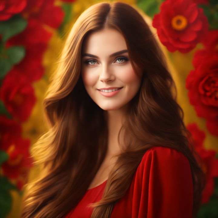Portrait of a young woman - AI art - Architect - Drawings ...