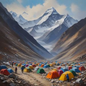 Mount Everest base camp, Nepal