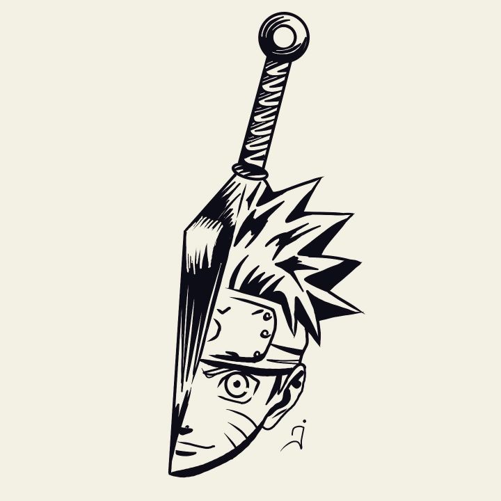 Naruto kunai - Heartwood Tattoos - Paintings & Prints, Entertainment,  Television, Anime - ArtPal
