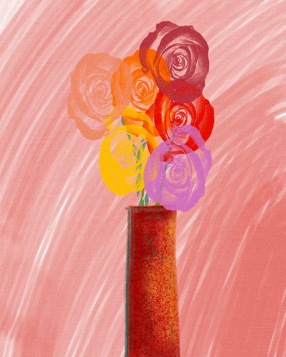Flowers in a vase 1 - ArtatNavita’s