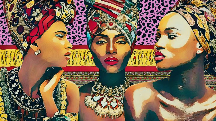 Gorgeous Black Women Pop Art - Tiphara Art
