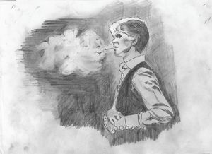 David Bowie Smoking