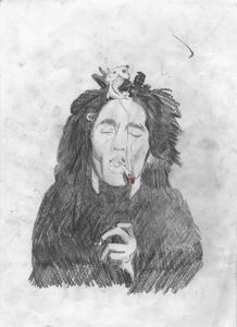 Bob Marley Smoking
