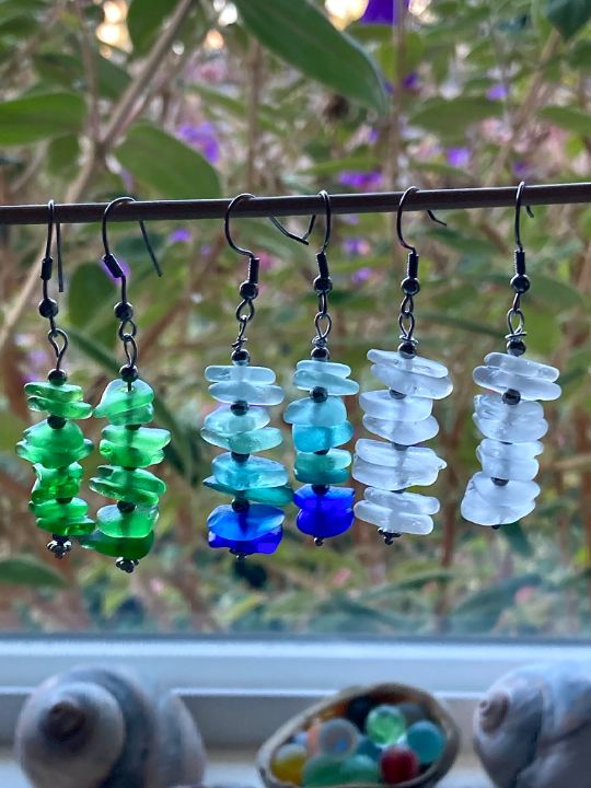 Sea Glass Earrings - NanSea Designs