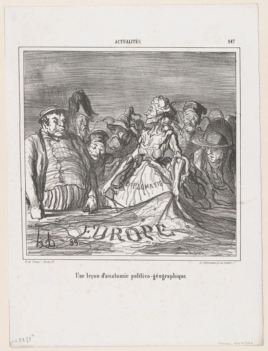 Honoré Daumier~A political-geographi - Classical art