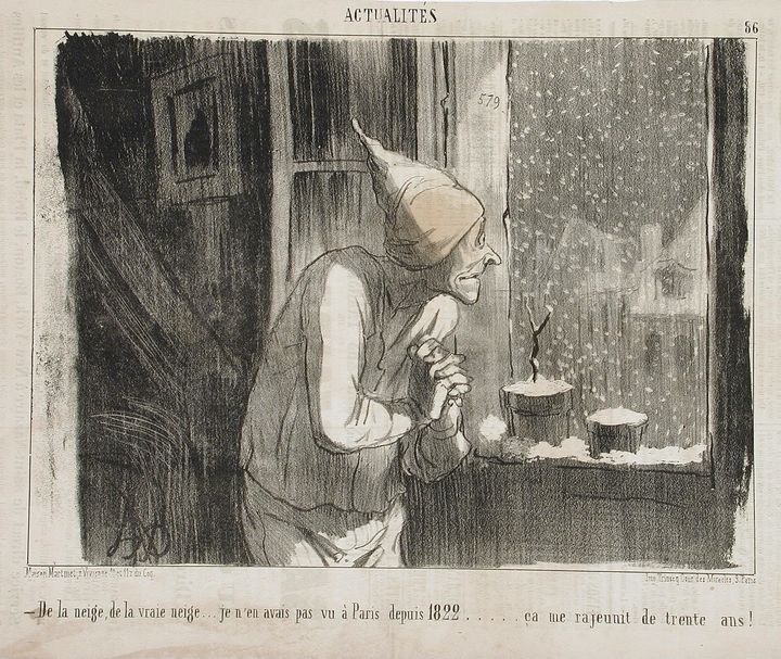 Honoré Daumier~De la neige, de la vr - Classical art