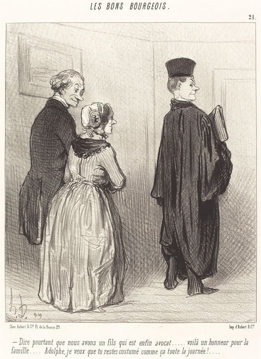 Honoré Daumier~Dire... que nous avon - Classical art