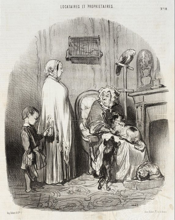 Honoré Daumier~Je ne loue pas aux ge - Classical art