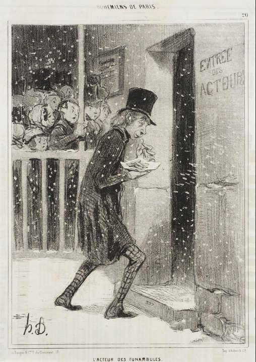 Honoré Daumier~L'Acteur des Funambul - Classical art